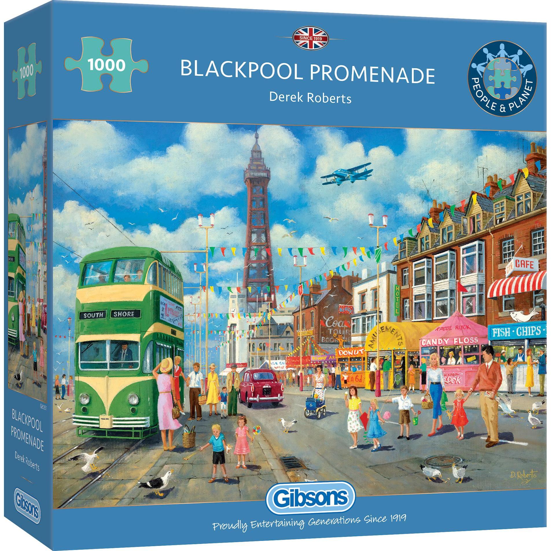 Gibsons Blackpool Promenade Puzzle 1000 Teile (1000 Teile)