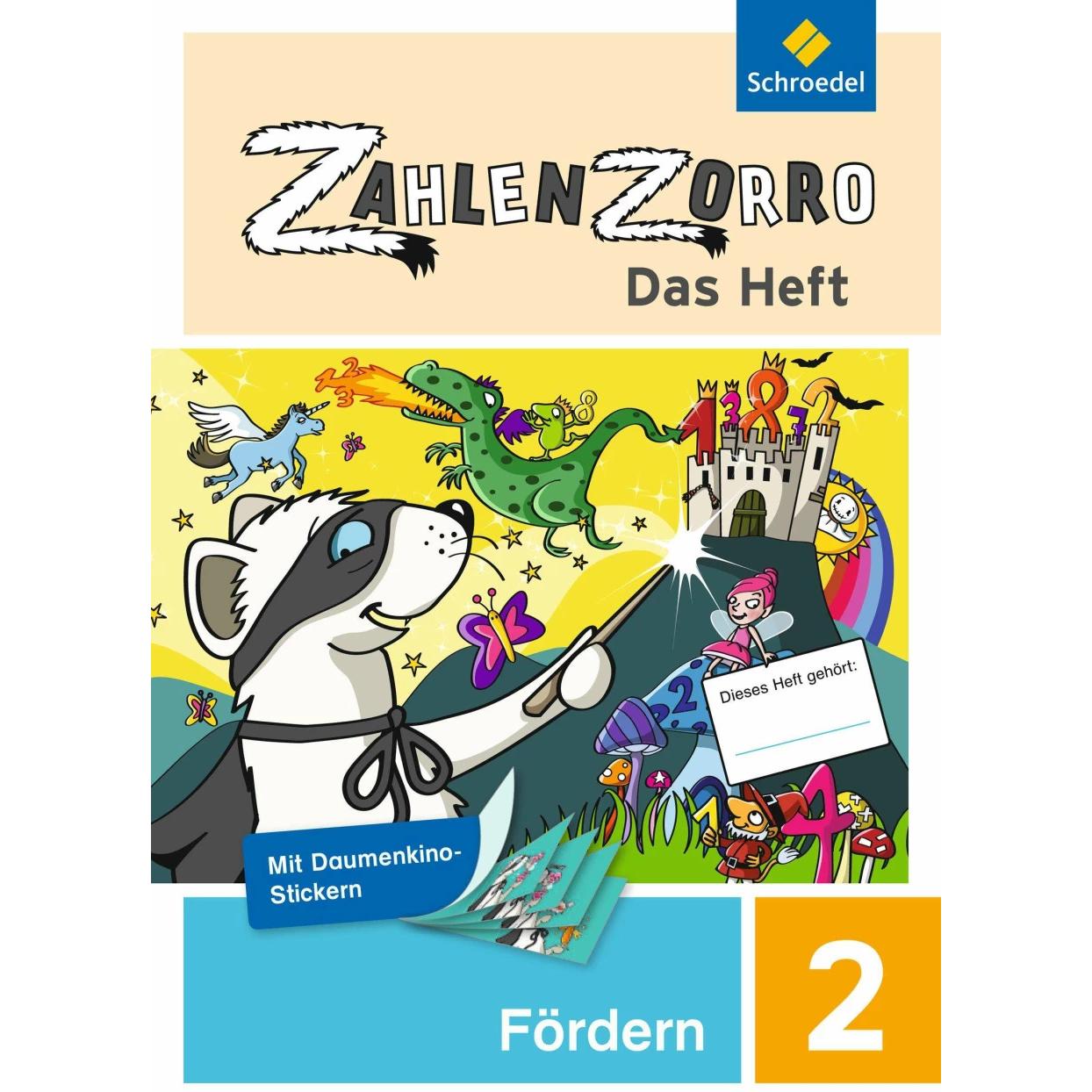 Thumbnail - Zahlenzorro - Das Heft 2. Schuljahr. Förderheft, Schulbücher von Katrin Klöckner, Janine Weigel, Frank Wahl, Eveline Sta...
