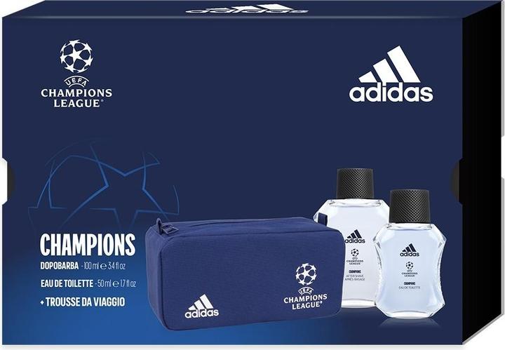 Immagine prodotto adidas Profumo Uomo Champions League Eau De Toilette 50ml Aftershave Pochette a tracolla (Set di profumi)