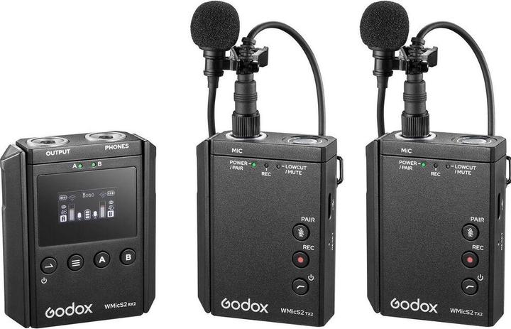 Godox WMicS2 Kit 2 UHF Wireless Microphone System