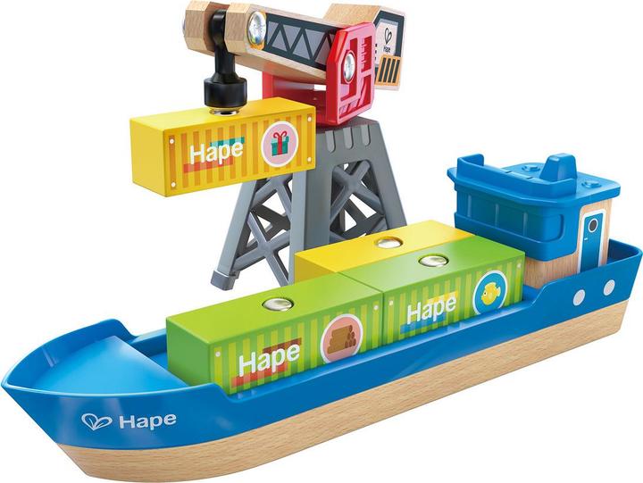 Produktbild Hape Cargo Ship + Crane