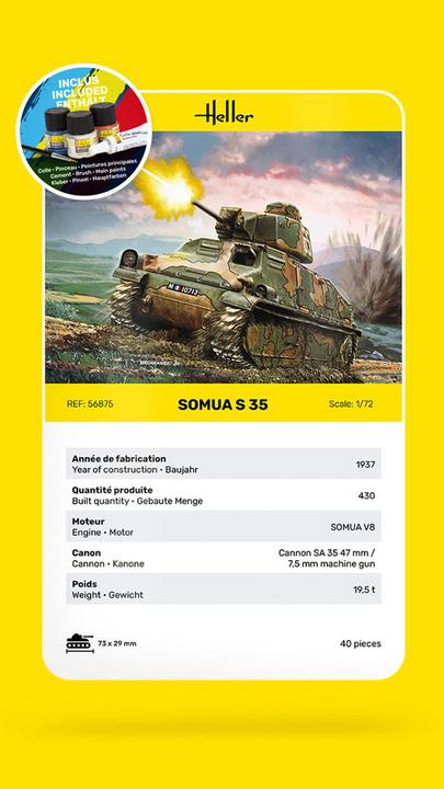 Actual product image Heller STARTER KIT Somua S35