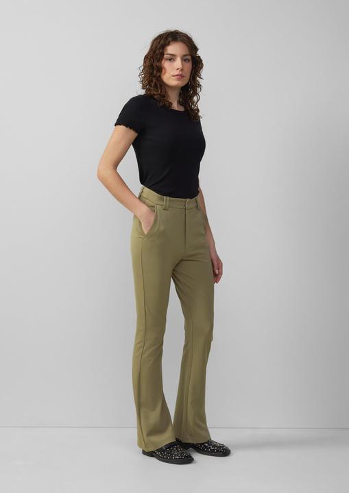Actual product image S.Oliver Hose Elastische Hose aus Interlockjersey mit ausgestelltem Bein (W44/L30)