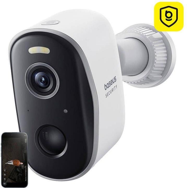 Baseus N1 Outdoor Camera (White) (2560 x 1440 Pixels)