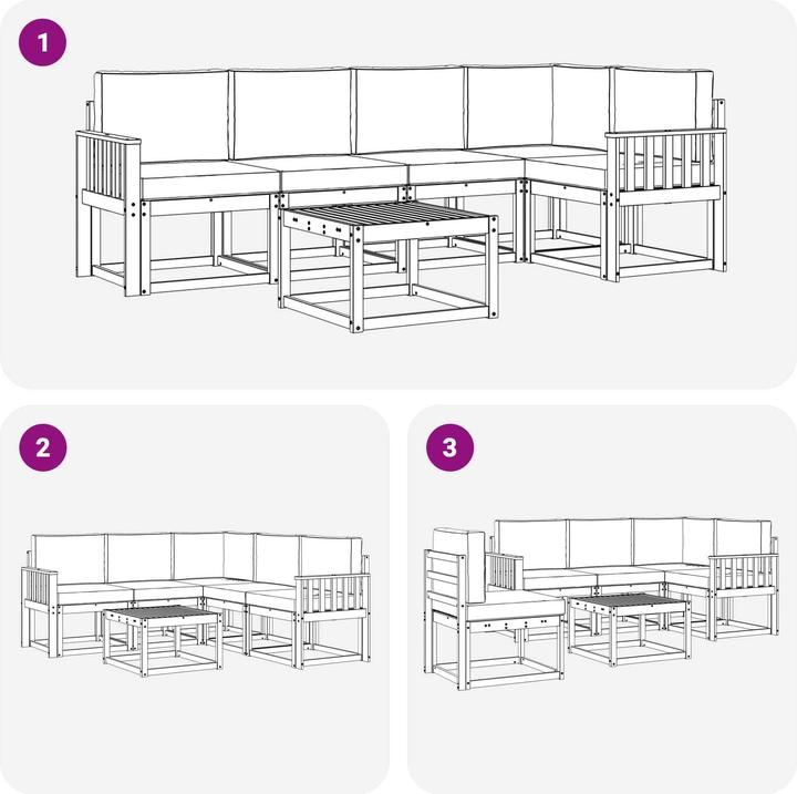 Image du produit vidaXL Outdoor-Sofa