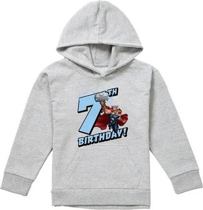 Kapuzenpullover meliert 7. Geburtstag