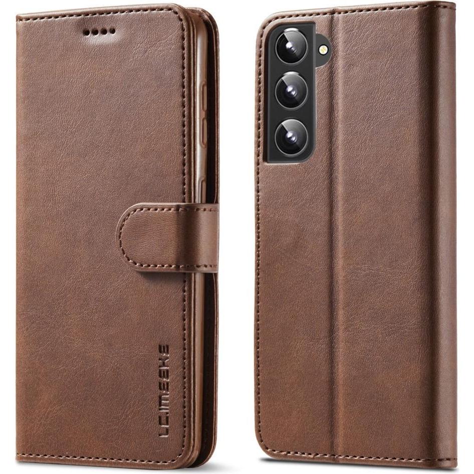 Thumbnail - Cover-Discount Galaxy S22+ - Leder Etui Hülle braun (Samsung Galaxy S22+), Smartphone Hülle, Braun