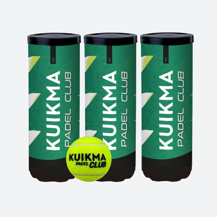 Kuikma Balles de padel balles de pression trois boîtes de 3 - Club