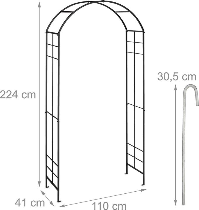 Productafbeelding Relaxdays Rosenbogen (41 cm, 110 cm)