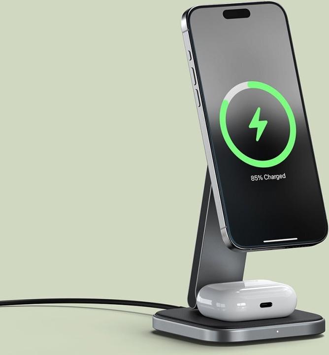 Actual product image Satechi 2-in-1 Foldable Charging Stand (15 W)