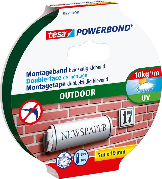 tesa Nastro di montaggio Powerbond Outdoor (19 mm)
