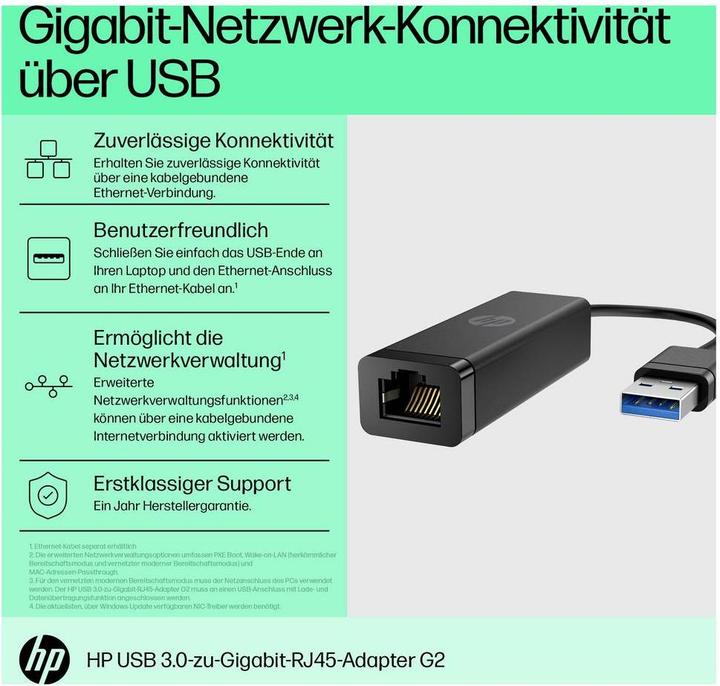 Energy Label HP G2 (USB, RJ45 (1x))