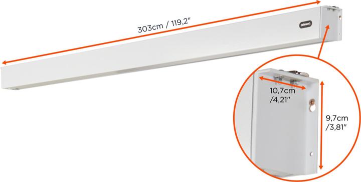 Actual product image Celexon V2.0 Battery Professional Plus 280 x 210 cm Motorised Screen (4:3)