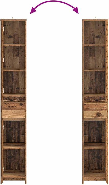Produktbild vidaXL Badezimmerschrank (33 x 30 x 190 cm)