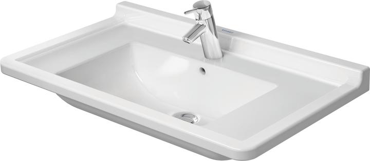 Actual product image Duravit Washbasin STARCK 3 m ÜL HLB 1 tap hole 850x485mm white WG (485 mm, 850 mm)