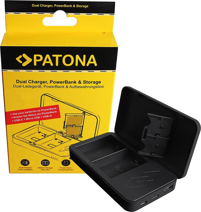 Patona Chargeur double LP-E6 Powerbank (Chargeur de batterie d'appareil photo)