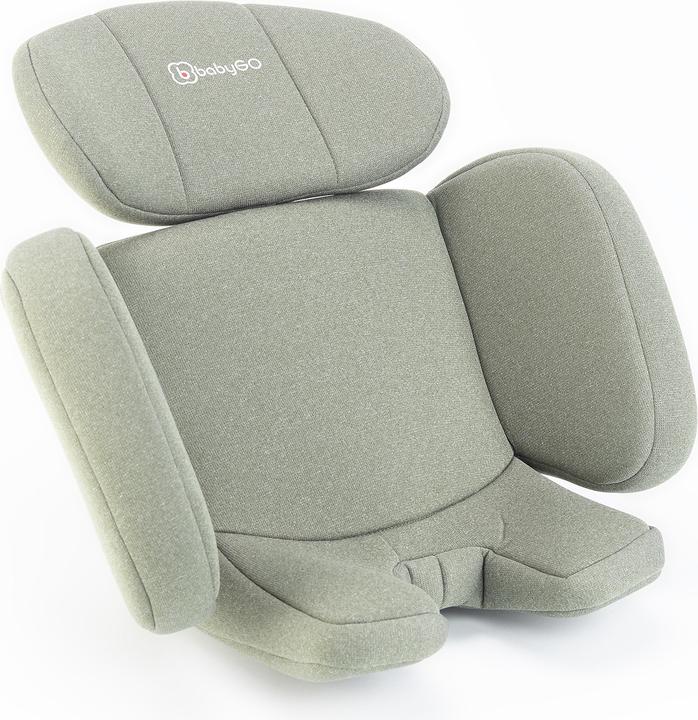 Actual product image BabyGo Move 360 Green child seat (Reboarder, ECE R129/i-Size Standard)