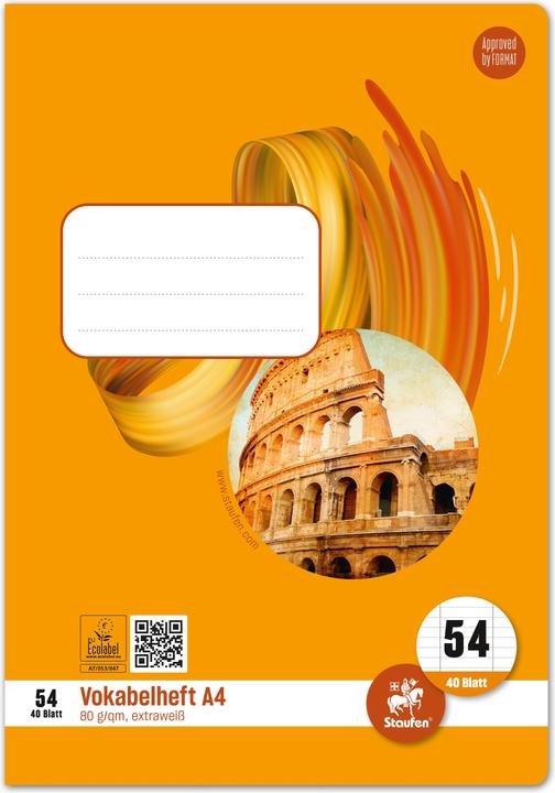 Actual product image Ursus Vocabulary book (A4, Lined, Soft cover)