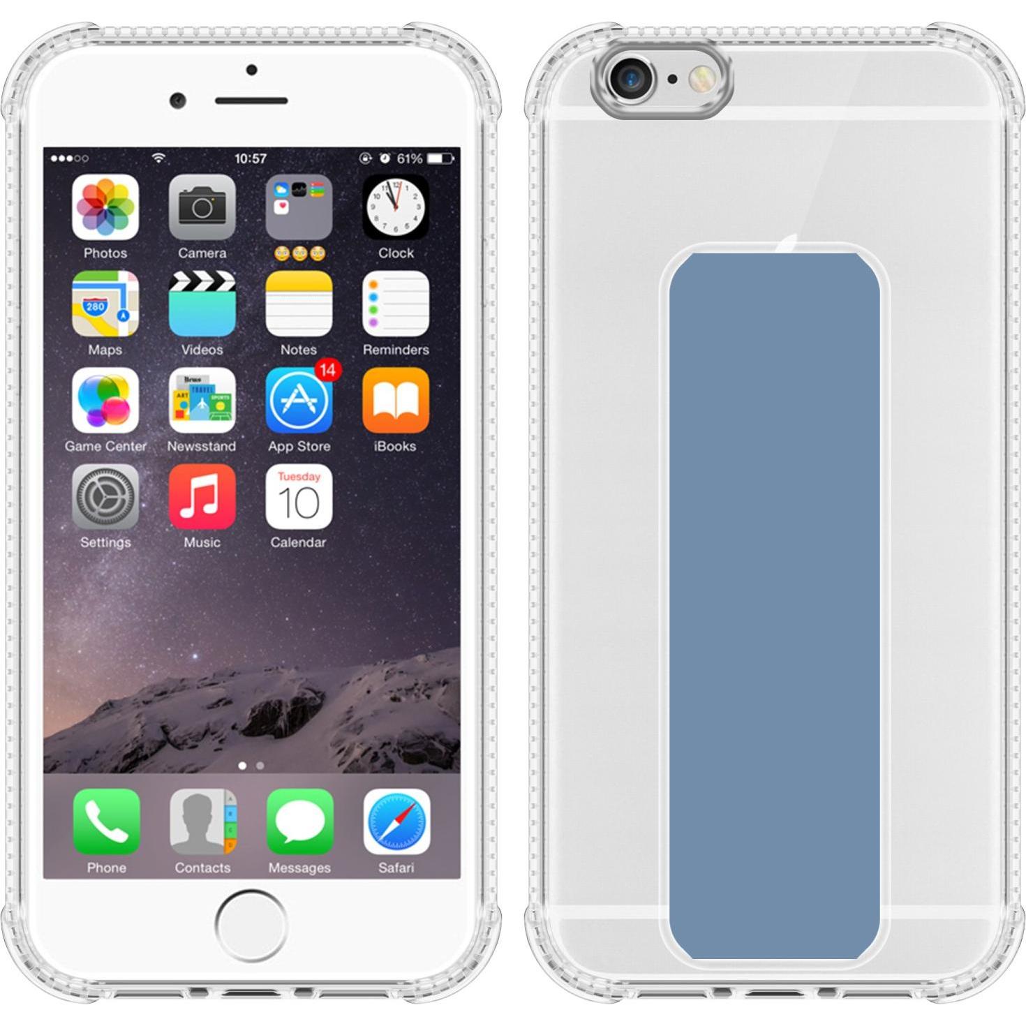 Thumbnail - Cadorabo Hülle für Apple iPhone 6 PLUS / 6S PLUS im TPU mit Halterung LM167 Style (Apple iPhone 6 Plus), Smartphone Hüll...