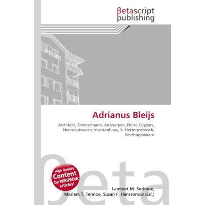 Adrianus Bleijs, Fachbücher von Adrianus Bleijs