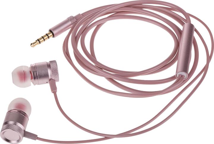 Actual product image Peter Jäckel FUN Stereo Headphone Premium Rose Gold with 3.5mm jack connection (Cable)