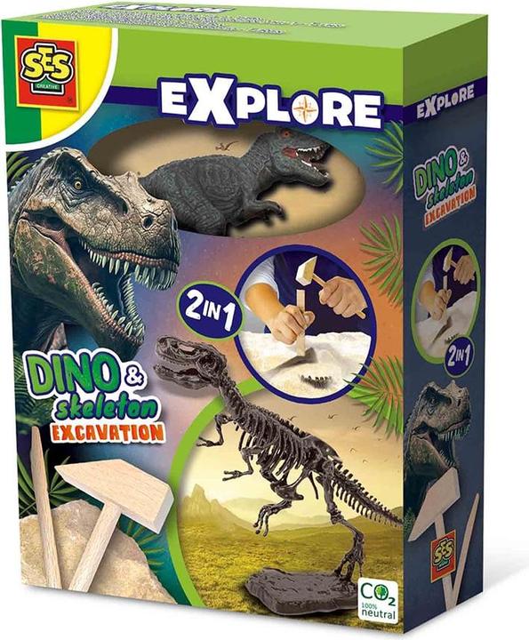 Productafbeelding Ses Creatief - Opgraving - Dino en Skelet 3 assorti - (S25090)