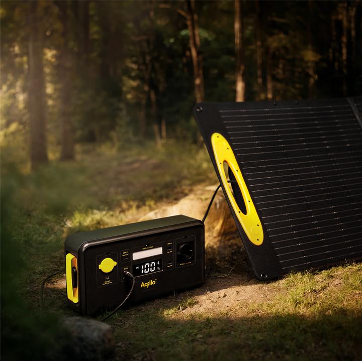Produktbild Aqiila SUNBIRD P100 AQSO100SUN003 Solar-Ladegerät Ladestrom Solarzelle 4.88A 100W (100 W, 4.20 kg)