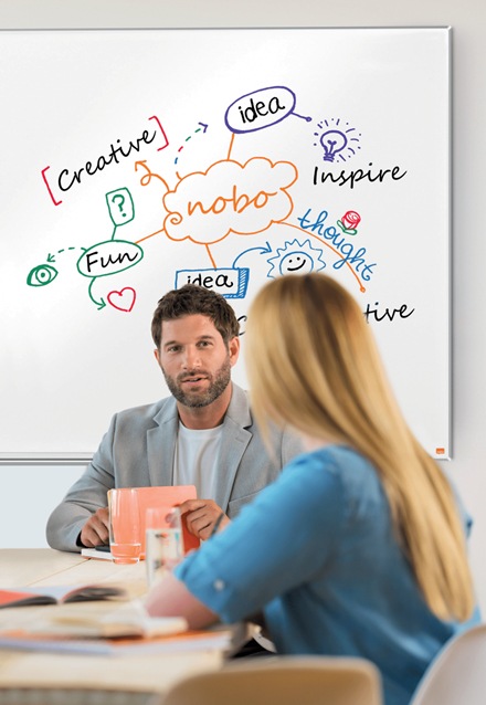 Actual product image Nobo Magnetic whiteboard Impression Pro 120 cm x 180 cm (180 x 120 cm)
