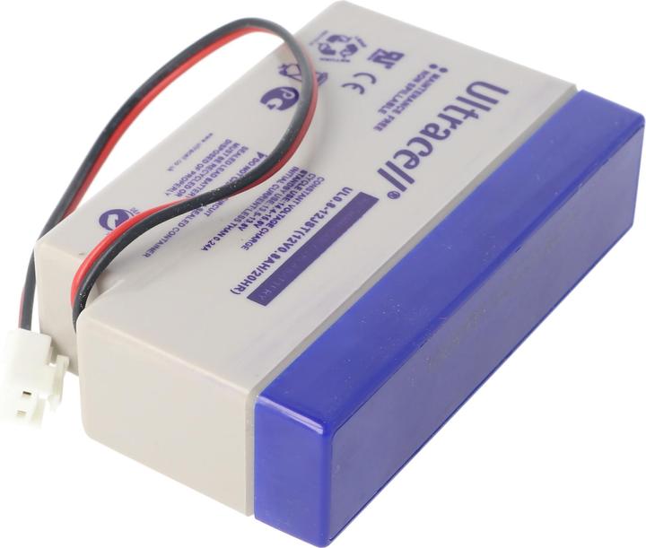 Actual product image Ultracell UL0.8-12S lead-acid battery 12 Volt 0.8Ah with cable and JST plug (please make sure the plug has I (12 V)