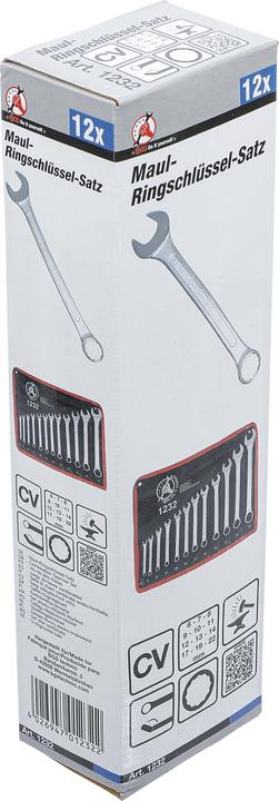 Produktbild BGS Maul-Ringschlüssel-Satz (19 mm, 6 mm, 12 mm, 14 mm, 22 mm, 16 mm, 10  mm, 21 mm, 18 mm, 7 mm, 17 mm, 11 mm, 15 mm, 8 mm, 9 mm, 13 mm, 20 mm)