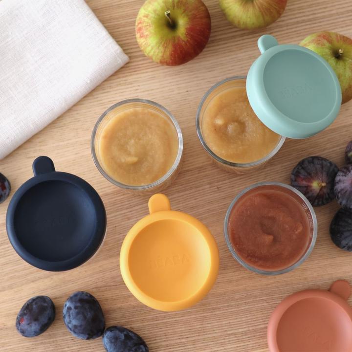 Actual product image Beaba Glass portions 6 pcs. 250ml (Sun mix)