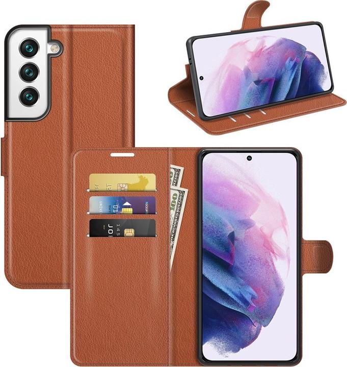 Image du produit Cover-Discount Galaxy S22 - Étui en cuir marron (Samsung Galaxy S22)