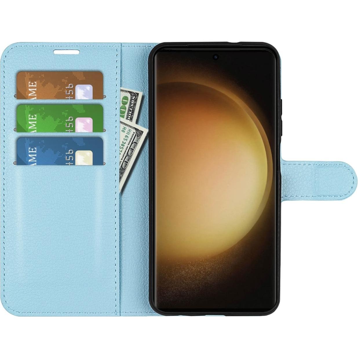 Thumbnail - Screenguard Samsung Galaxy S23 Ultra Leather Guard Lederhülle (Samsung Galaxy S23 Ultra), Smartphone Hülle, Blau