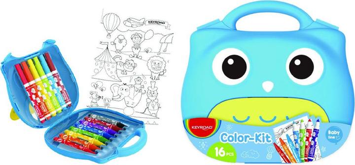 Produktbild Keyroad Farbset für Kinder (Farbmischung, 16 x)
