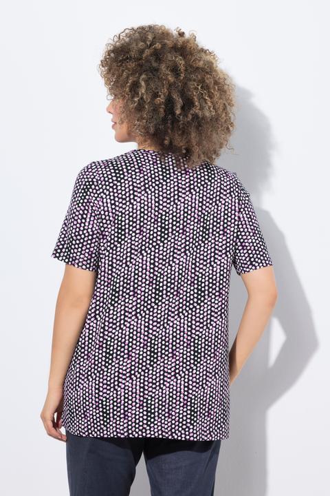 Produktbild Ulla Popken T-Shirt, Zierfalten, A-Linie, V-Ausschnitt, Halbarm (46, 48)