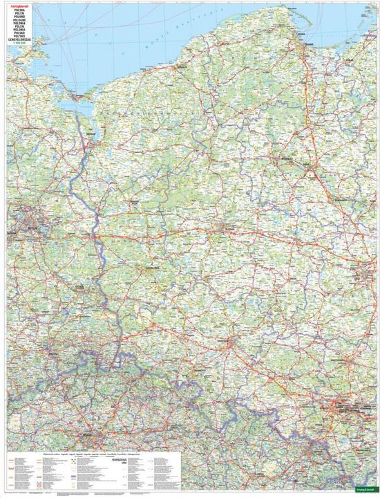 Image du produit Pologne, carte routière 1:500.000, freytag & berndt