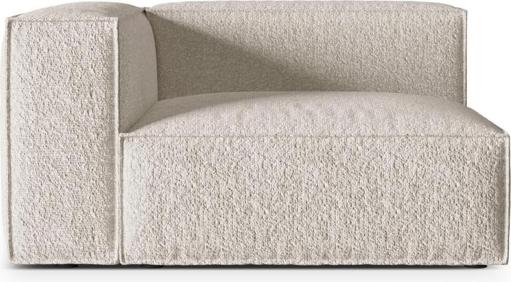 Image du produit Micadoni Canapé Modulaire Boucle Gauche, "Nuria", 2 Places, Beige, 110x145x72 Fabriqué en Europe (3 places)