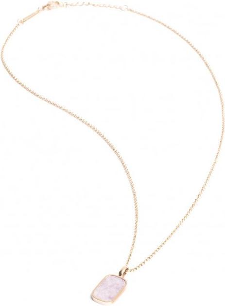 Immagine prodotto Didyma Collana - Pietra Naturale Lepidolite - 42+3 cm (Acciaio inossidabile 316L)