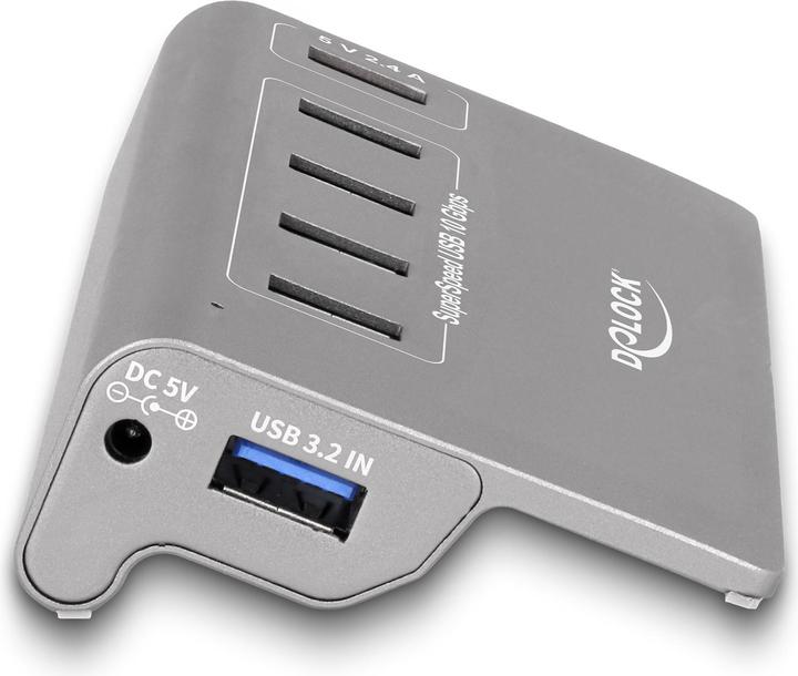 Actual product image Delock USB 10 Gbps Hub mit 4 USB Typ-A Ports + 1 Schnelllade (USB-A, 5 ports)