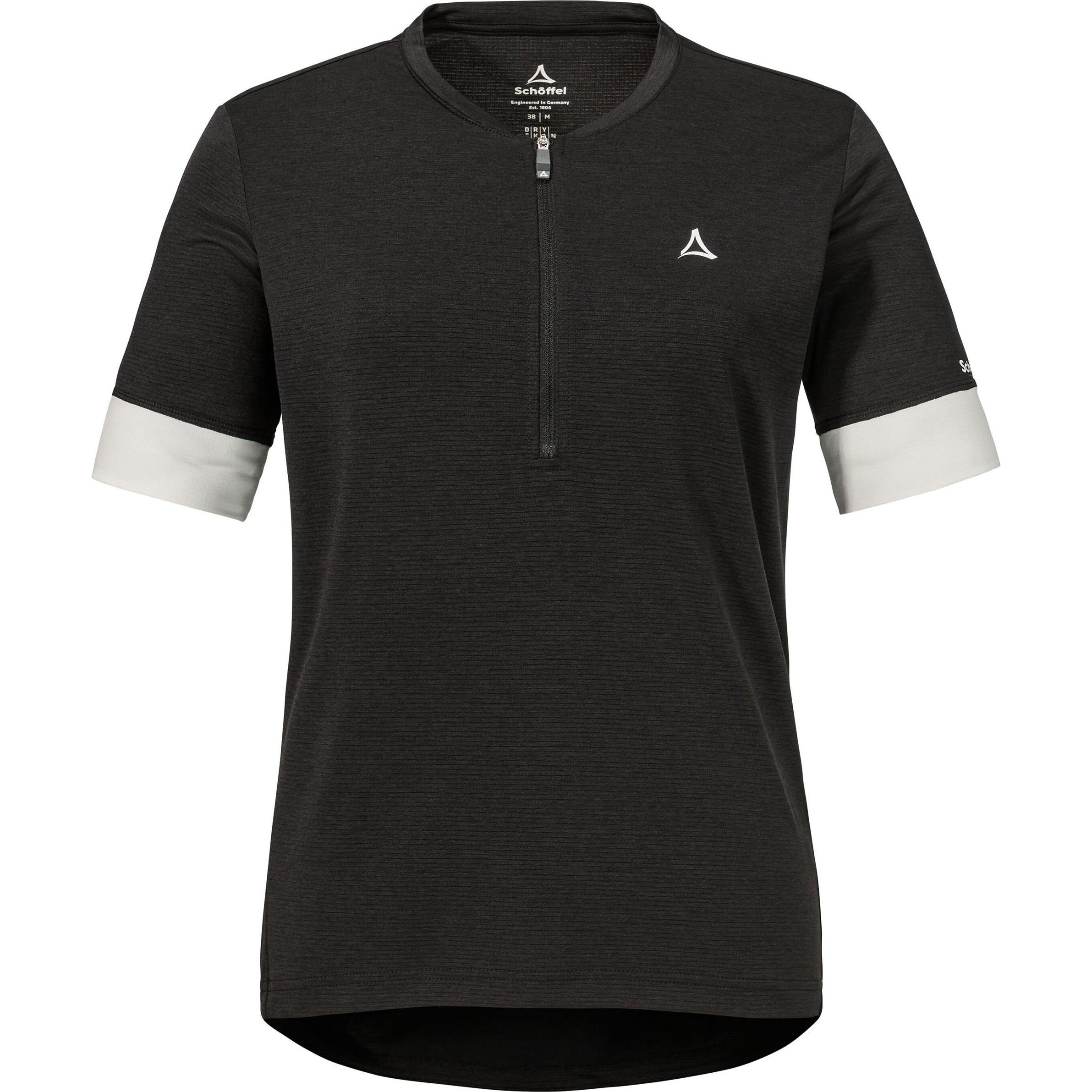 Schöffel, Damen, Velotrikot, Style Pinega (42, XL), Schwarz, XL, 42