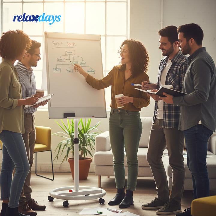 Actual product image Relaxdays Flipchart easel (100 x 70 cm)