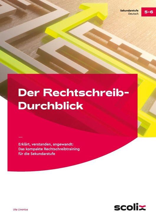 Produktbild Der Rechtschreib-Durchblick (Deutsch, Uta Livonius, 2018)