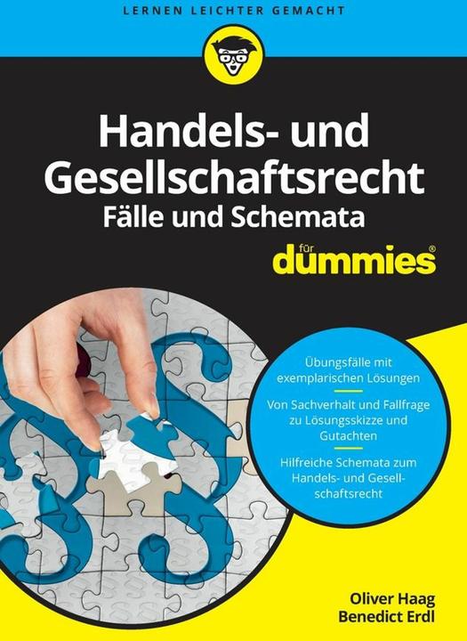 Produktbild Handels- und Gesellschaftsrecht Fälle und Schemata für Dummies (Deutsch, Benedict Erdl, Oliver Haag, 2016)