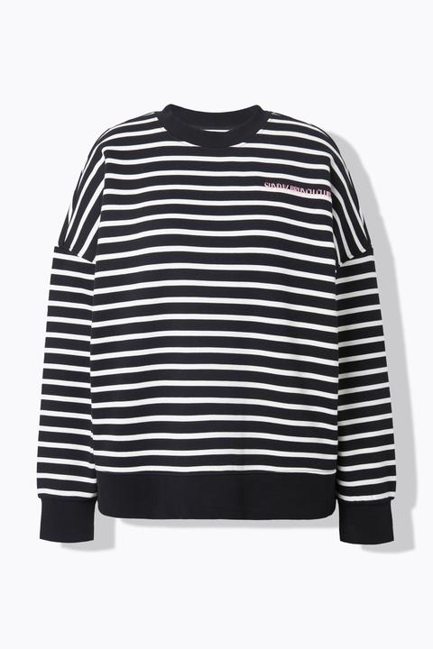 Produktbild Studio Untold Sweatshirt, oversized, Ringel, Statement (54)