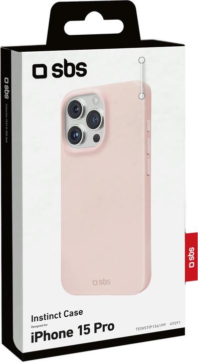 Actual product image SBS Instinct Cover for iPhone 15 Pro pink (Apple iPhone 15 Pro)
