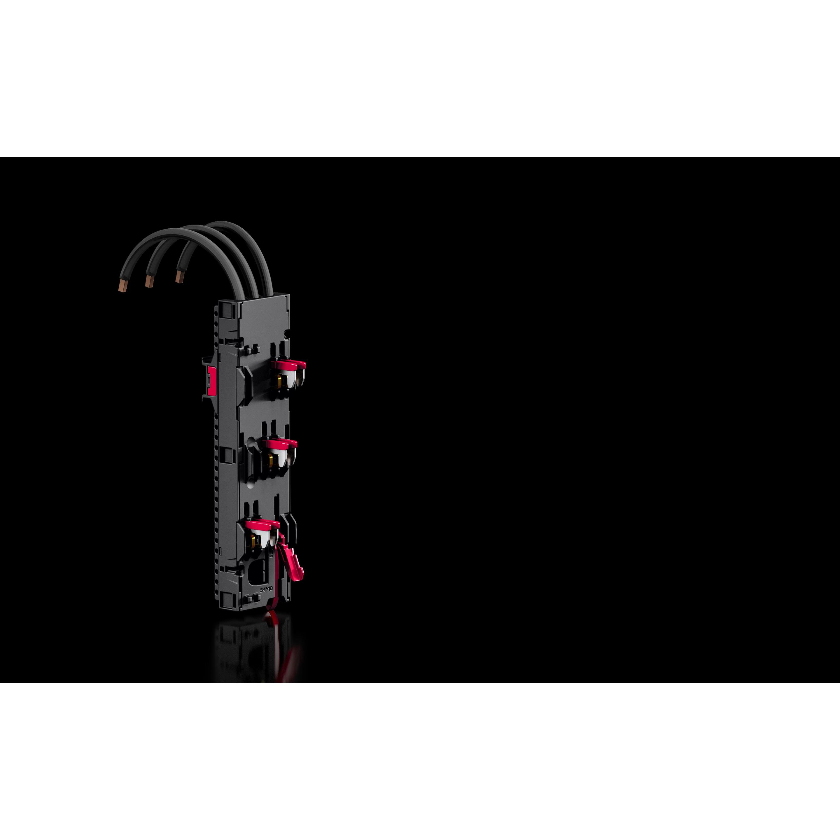 4x Rittal Geräteadapter 45 A AWG RX 9360740 8 3-polig B:54 mm 1=4 (Case), Accessori di elettronica + Alloggiamento