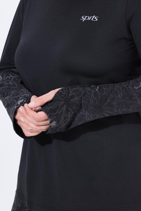 Immagine prodotto Ulla Popken Maglia classica e funzionale con maniche lunghe, scollo a girocollo e materiale riciclato (46, 48)
