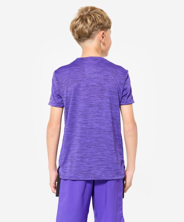 Produktbild Domyos T-Shirt Kinder Funktionsshirt atmungsaktiv - violett (10XL, 11XL, 12XL)