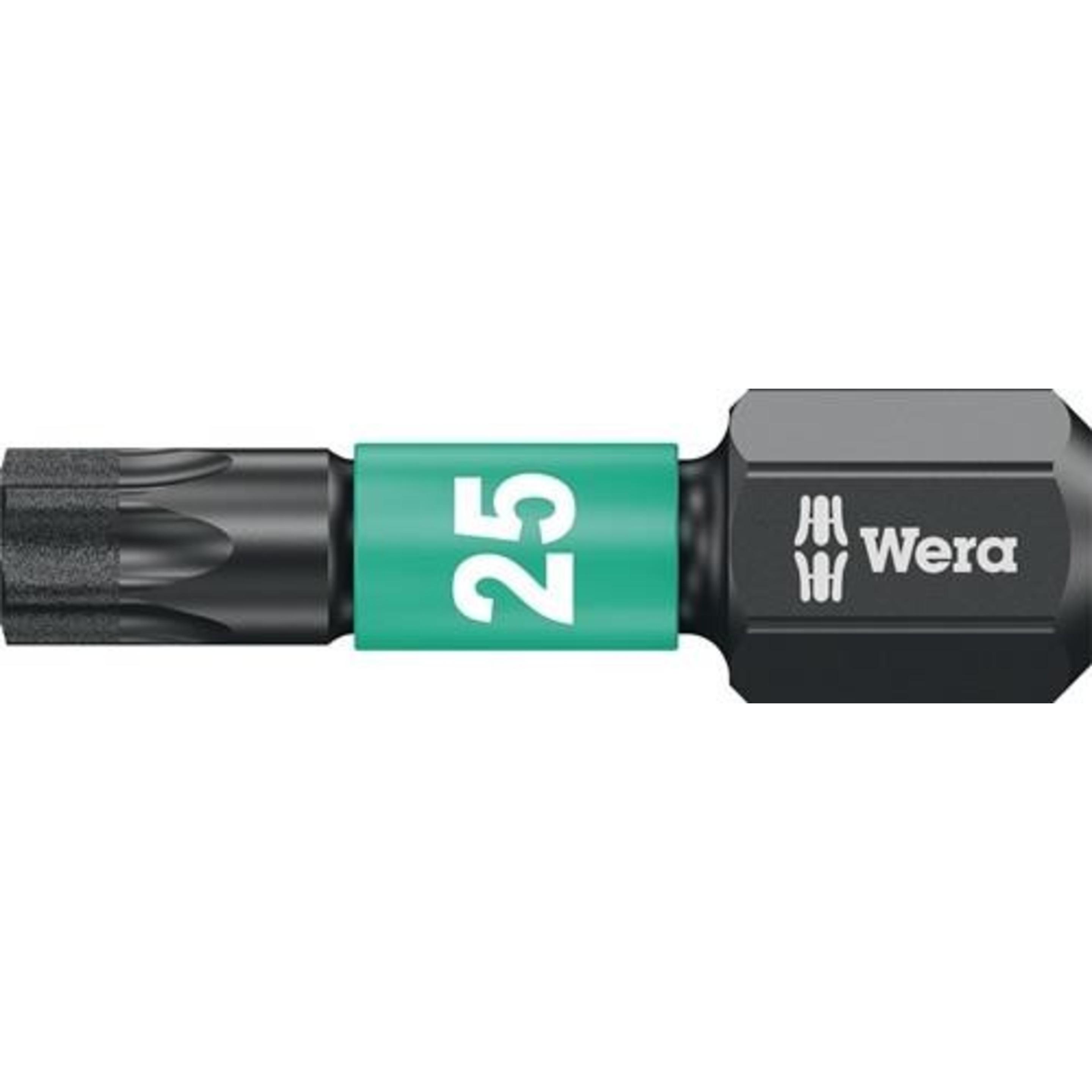 Wera, Bits, Bit 867/1 IMP DC T25 Länge 25 mm 1/4 ″ C6,3 Impaktor, DC (T25)
