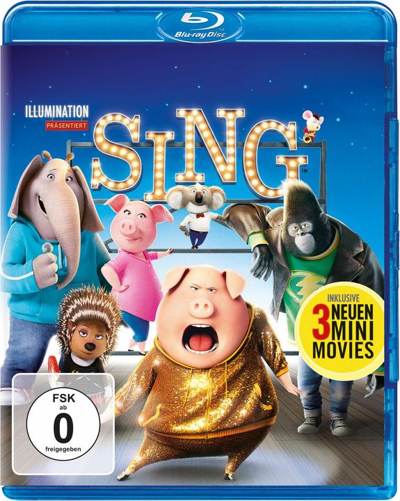 Produktbild Sing (Blu-ray, 2016, Deutsch)